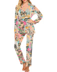 Baha Ranch Retro Pop Western Collage Pajama Set