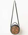 American Darling Canteen Hand Tooled Genuine Leather Women Bag Western Handbag Purse