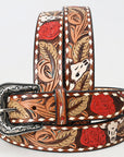 American Darling Beautifully Hand Tooled Genuine American Leather Belt Men and Women