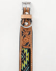 Hilason Western Style Heavy Duty Beaded American Leather Pet Dog Collar