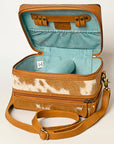 American Darling Jewelry Case Hand Tooled Hair On Genuine Leather Women Bag Western Handbag Purse |