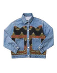 Contrast denim western jacket
