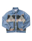 Contrast denim western jacket
