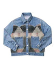 Contrast denim western jacket
