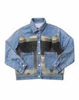 Contrast denim western jacket