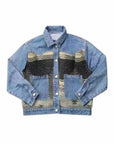 Contrast denim western jacket