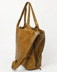 Never Mind Nmbgm160 Tote Vintage Handmade Genuine Cowhide Leather Women Bag Western Handbag Purse