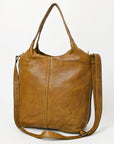 Never Mind Nmbgm160 Tote Vintage Handmade Genuine Cowhide Leather Women Bag Western Handbag Purse