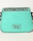 American Darling ADBGZ781 Hand Tooled Genuine Leather Women Bag Western Handbag Purse