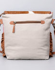 Ohlay Bags OHV120 Cross Body Ii Upcycled Wool Upcycled Canvas Hair-On Genuine Leather Women Bag Western Handbag Purse