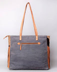 OHLAY WEEKENDER Upcycled Wool Embossed Genuine Leather women bag western handbag purse