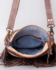 OHLAY OHV129 HOBO Upcycled Canvas Genuine Leather women bag western handbag purse