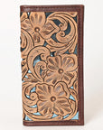 OHLAY WALLET Hand Tooled Genuine Leather women bag western handbag purse