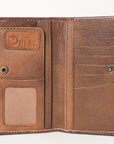 OHLAY WALLET Hand Tooled Genuine Leather women bag western handbag purse