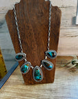 5 Stones Blackjack turquoise necklace