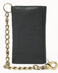 AMERICAN TANNER Genuine Leather Long Bifold Wallet For Men Women H6.5 X W3.25 X D1
