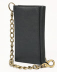 AMERICAN TANNER Genuine Leather Long Bifold Wallet For Men Women H6.5 X W3.25 X D1