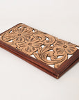 OHLAY WALLET Hand Tooled Genuine Leather women bag western handbag purse
