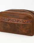 OHLAY TOILETRY Hand Tooled Genuine Leather women bag western handbag purse
