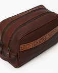 OHLAY TOILETRY Hand Tooled Genuine Leather women bag western handbag purse