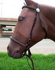 Lrg Hilason Western Horse Reins Bitfree Genuine Leather English Bitless Bridle Brown