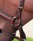 Lrg Hilason Western Horse Reins Bitfree Genuine Leather English Bitless Bridle Brown