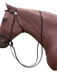 Lrg Hilason Western Horse Reins Bitfree Genuine Leather English Bitless Bridle Brown