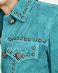 Genuine Vintage leather Women shirt jacket dress ladies girl