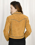 Genuine Vintage leather Women shirt jacket dress ladies girl