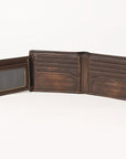 AMERICAN TANNER Genuine Leather Hand Burnished Bifold Wallet For Men Women H3.5 X W4.75 X D0.5