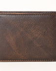 AMERICAN TANNER Genuine Leather Hand Burnished Bifold Wallet For Men Women H3.5 X W4.75 X D0.5