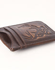 AMERICAN TANNER Genuine Leather Card Holder Wallet For Men & Women H4.1 X W3