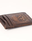 AMERICAN TANNER Genuine Leather Card Holder Wallet For Men & Women H4.1 X W3