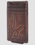 AMERICAN TANNER Genuine Leather Card Holder Wallet For Men & Women H4.1 X W3