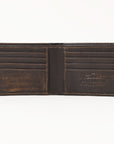 AMERICAN TANNER Genuine Leather Hand Burnished Bifold Wallet For Men Women H3.5 X W4.75 X D0.5