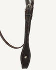 Hilason Western Horse Genuine Leather Headstall Bridle Engraved GS Concho Brown
