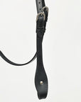 Hilason Western Horse Genuine Leather Headstall Bridle Engraved GS Concho Black