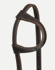 Hilason Western Horse Genuine Leather One Ear Headstall Bridle Engraved GS Concho Brown