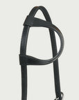Hilason Horse Genuine Leather One Ear Headstall Bridle GS Concho Black