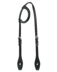 Hilason Horse Genuine Leather One Ear Headstall Bridle GS Concho Black