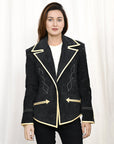 Genuine Vintage leather Women shirt Blazer jacket dress ladies girl