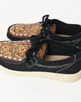 American Darling ADFT170 Hand tooled carved genuine leather trim lightweight shoe footwear slip on