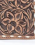 Hilason Western Stylish Floral Hand Tooled Genuine Leather Smartphone Cell Phone Holder