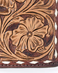Hilason Western Stylish Floral Hand Tooled Genuine Leather Smartphone Cell Phone Holder