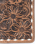Hilason Western Stylish Floral Hand Tooled Genuine Leather Smartphone Cell Phone Holder