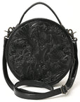 American Darling Canteen Hand Tooled Genuine Leather women bag western handbag purse