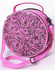 American Darling Canteen Hand Tooled Genuine Leather women bag western handbag purse
