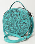 American Darling Canteen Hand Tooled Genuine Leather women bag western handbag purse
