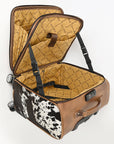 American Darling Travel Case Beautifully Hand Tooled Hair-On Genuine Leather women bag western handbag purse