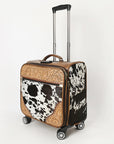 American Darling Travel Case Beautifully Hand Tooled Hair-On Genuine Leather women bag western handbag purse